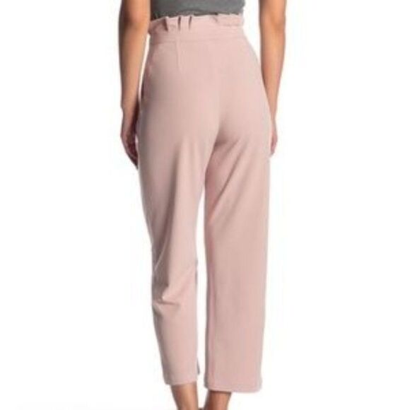 GOOD LUCK GEM High Waisted Ankle pink  Trousers size S - Picture 2 of 7